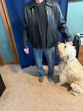 Wilson (Pelle Studio) Black Leather Bomber Jacket